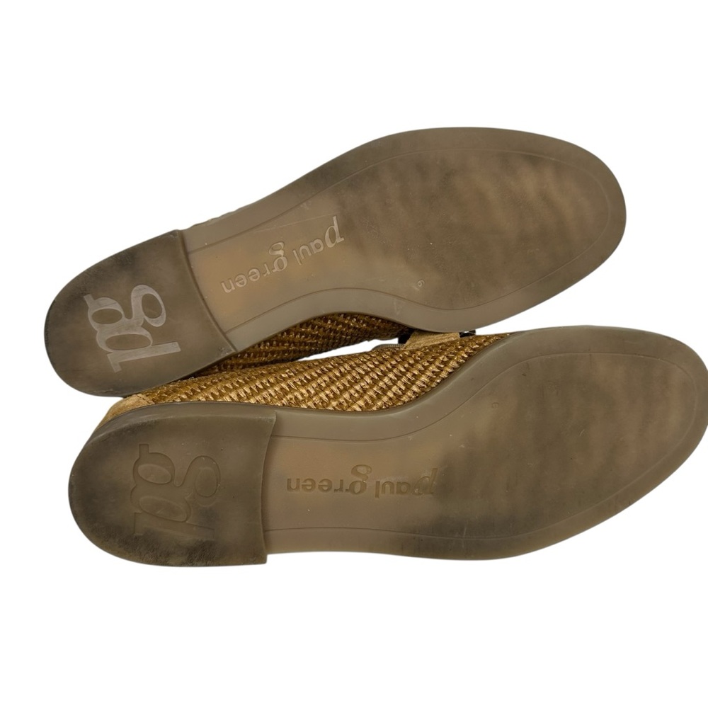 Paul Green Ariana Bit Loafer In Camel Suede Raffia. Sz: 9 - Picture 7 of 7